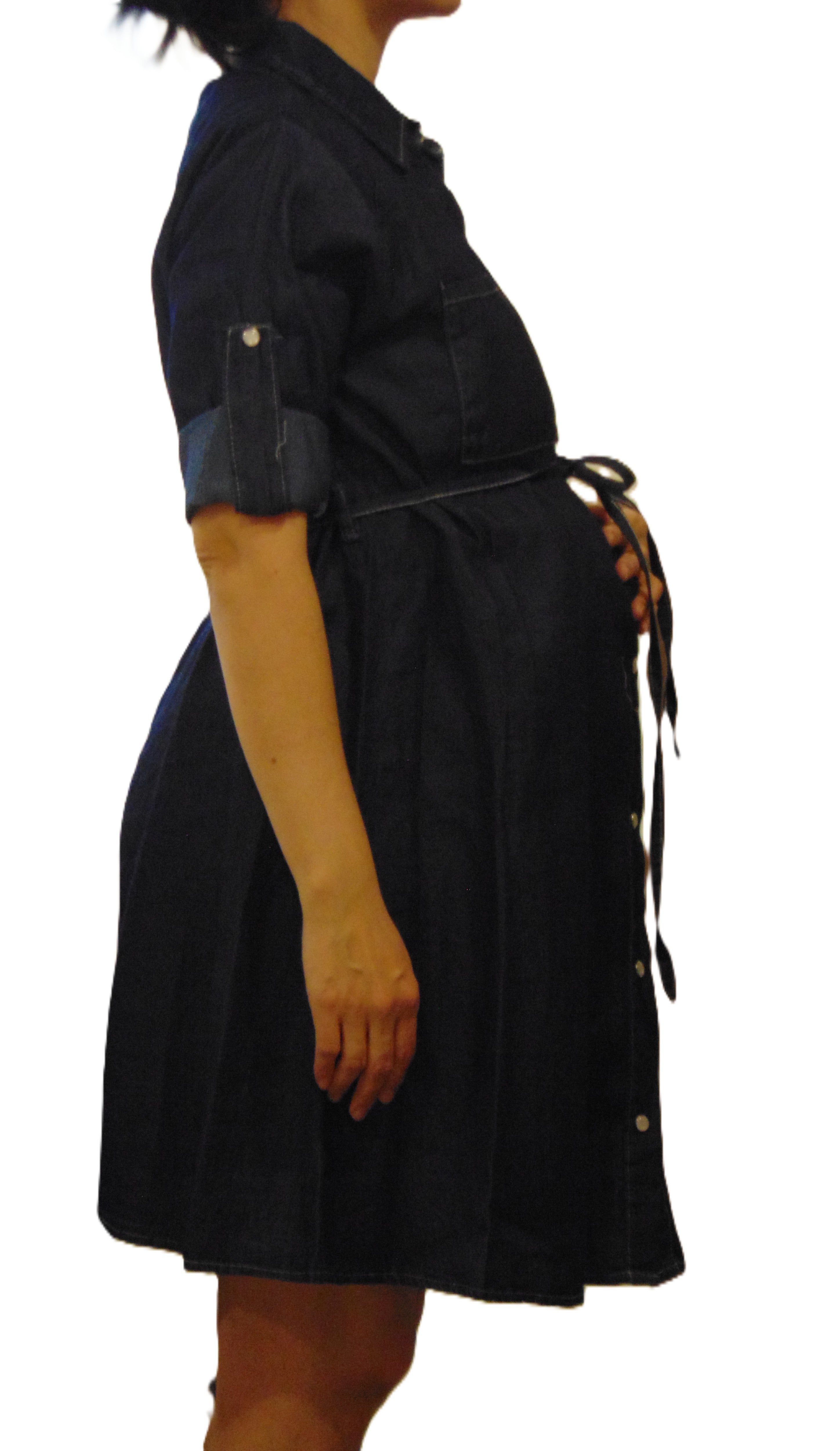 Vestido de Mezclilla para Mujer – Corte Princesa Denim Midi Elegante