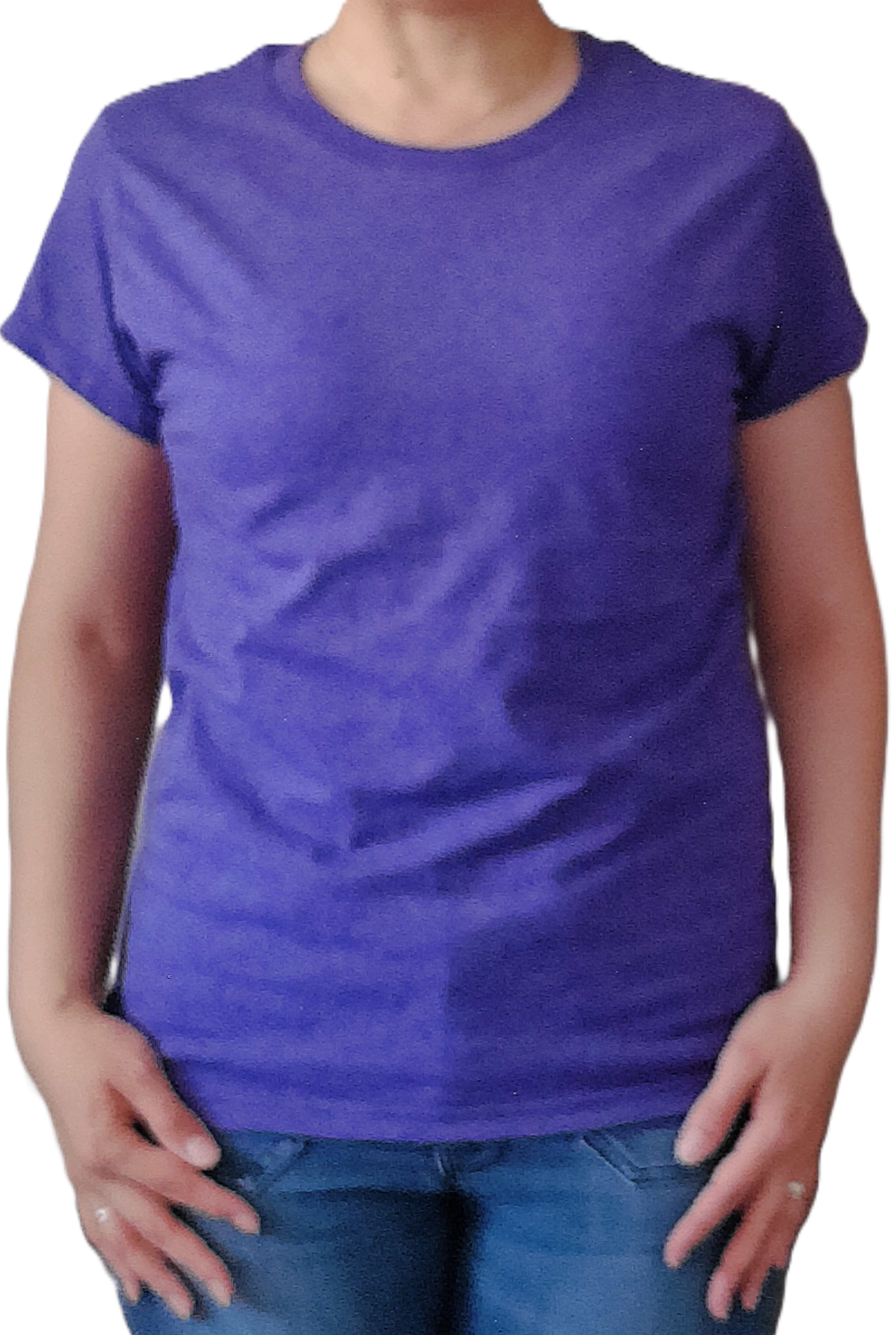 Playera cuello redondeo manga corta con silueta