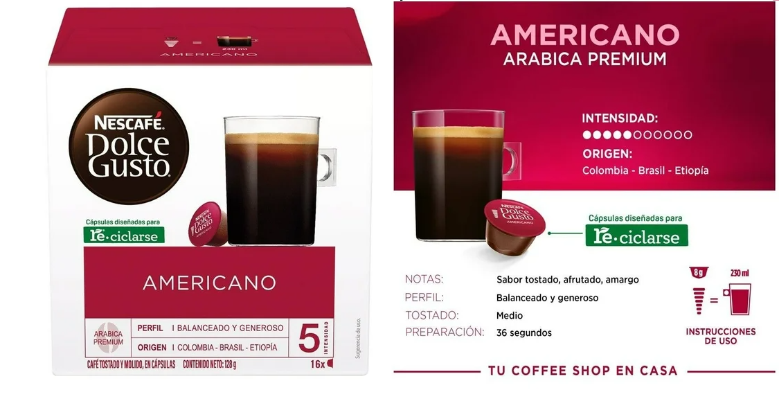 Nescafe Dolce Gusto Americano Premium 16 Caps
