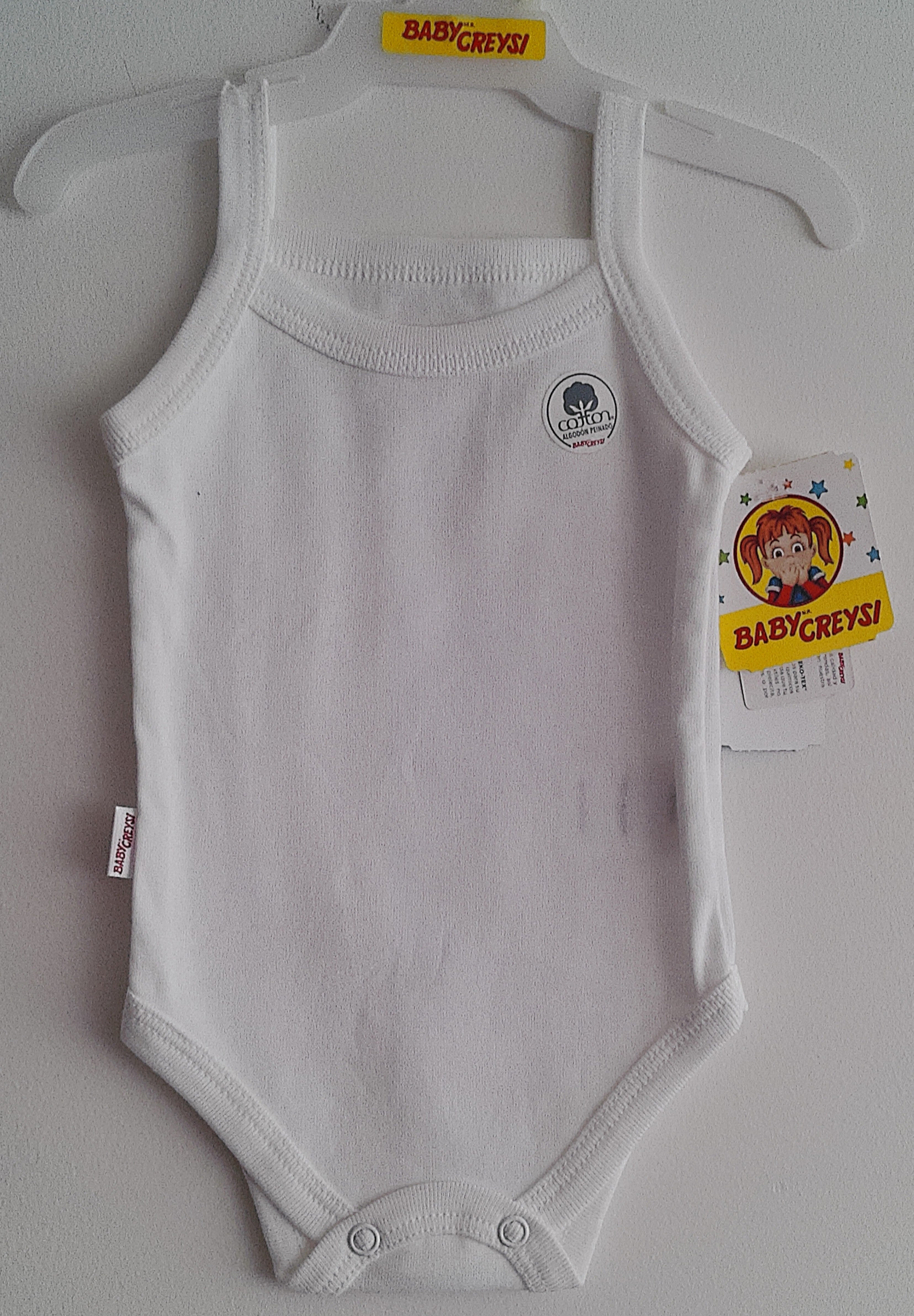 Pañalero liso de tirantes para niña