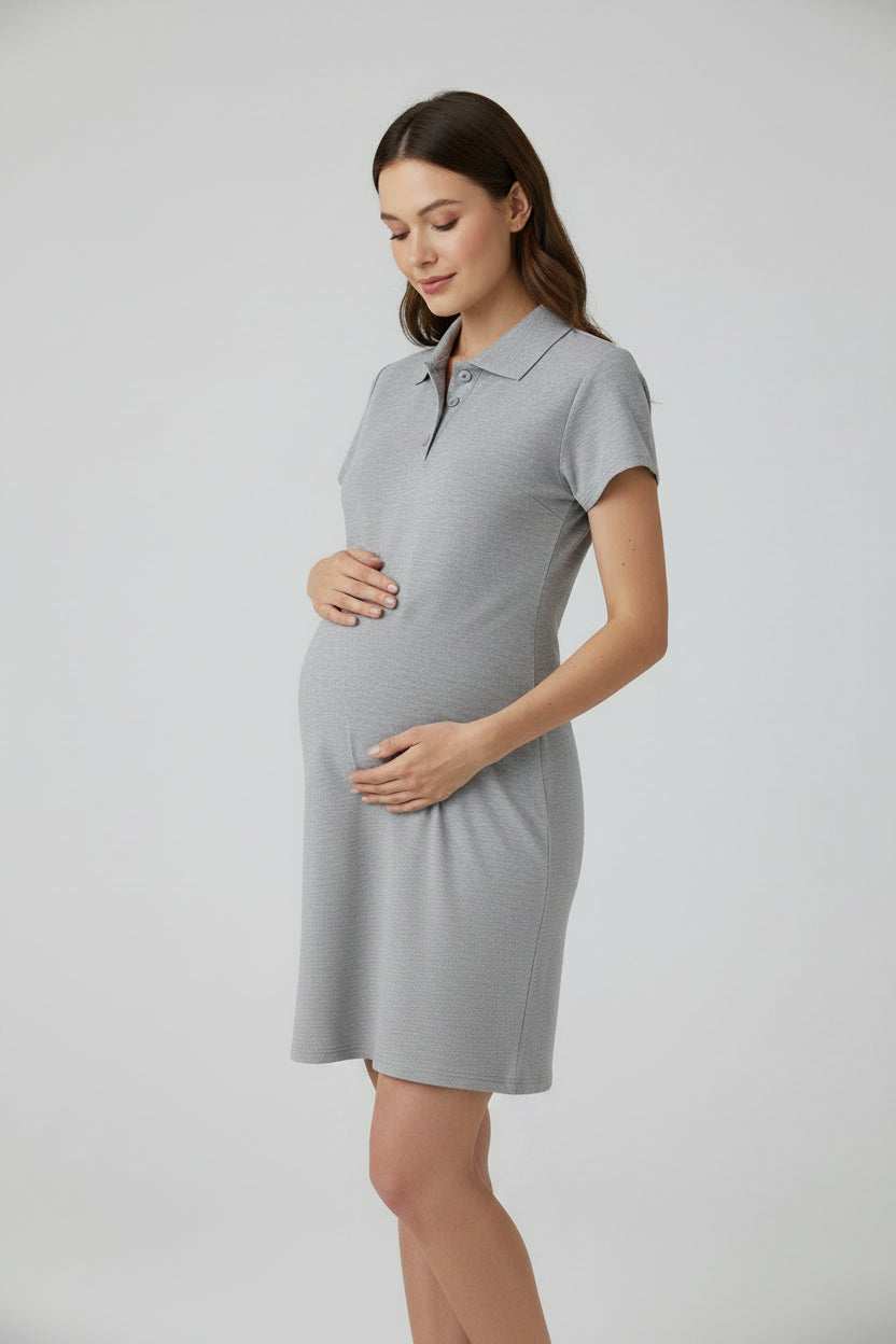 VESTIDO CORTO POLAR MATERNIDAD