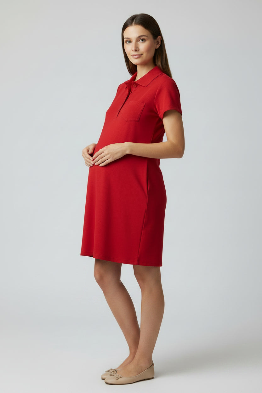 VESTIDO CORTO POLAR MATERNIDAD